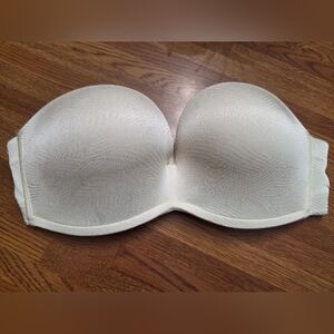 White Strapless Bra